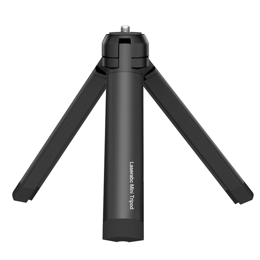 Black folding mini tripod stand for a Laserabc laser projector